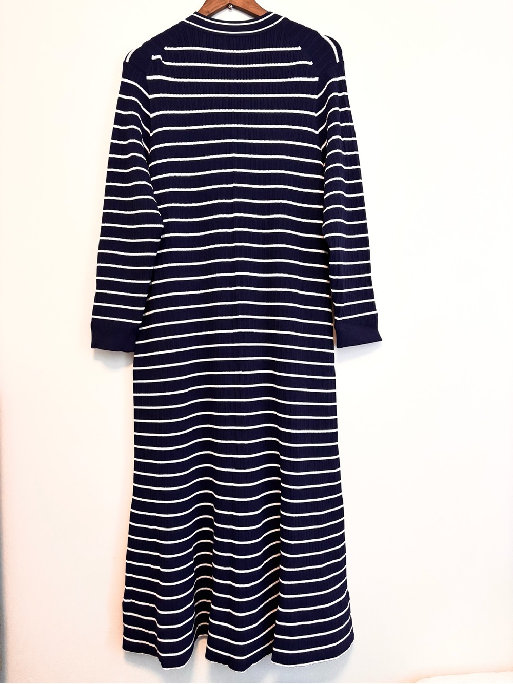 J. Crew Navy and White Striped Button-Front Maxi Dress - Picture 5 of 5